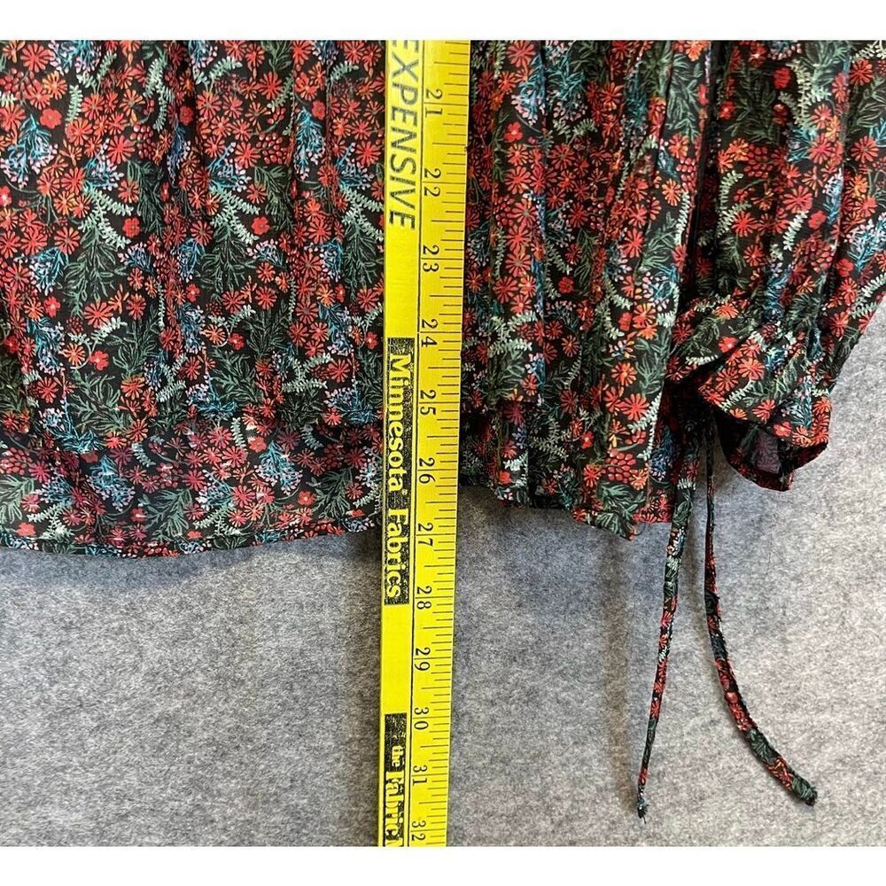 MATILDA JANE Blouse Top Small Floral Long Sleeve Boho Peplum Lace Cottagecore - Picture 6 of 8